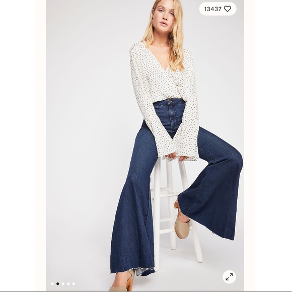 Free People Denim - Free People High Rise Just Float On Flare Jeans